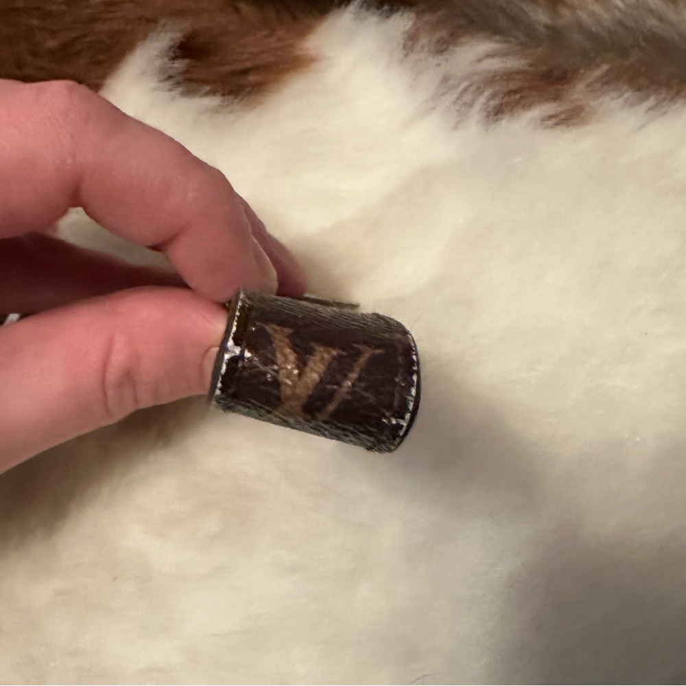 LV Brown Patterned Keychain Accessory - Picture 14 of 14
